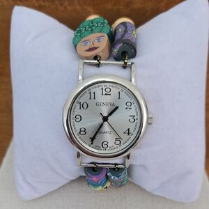 Geneva Quartz Watch Stretch Bead Babd